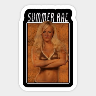 Vintage Wwe Summer Rae Sticker